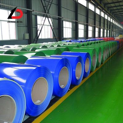 صنعت مبلمان سفارشی مقاومت خوب در برابر گرما 0.3mm-2mm Ral رنگ PPGI کویل با عرض 10mm-3000mm