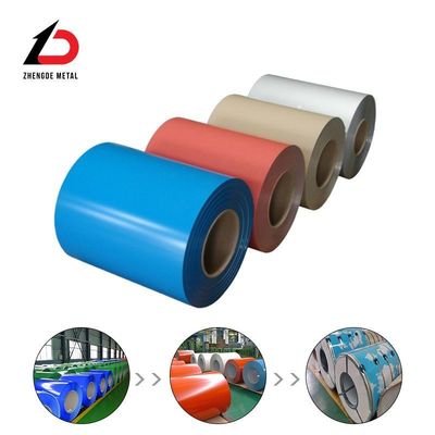 PPGI Coils 0.28mm 0.3mm 0.32mm 0.5mm عرض سفارشی رال رنگ 1mm-30mm