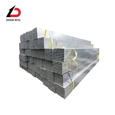 Dx51d Z275 Z100 Z80 1.5 اینچ 12 فوت لوله استیل گالوانیزه مربع 1-12mm