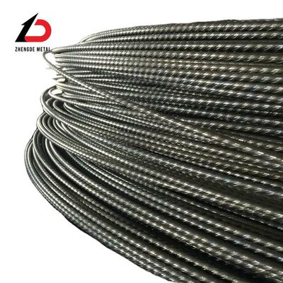 قیمت طناب سیم فولاد ASTM A421 3.8mm 4mm 5mm 6mm 1670MPa 1770MPa سیم پی سی متراکم با آرامش کم سیم فولاد بتنی با قیمت ارزان