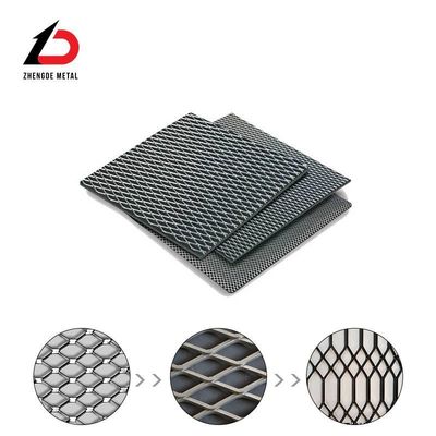 0.1mm-30mm فولاد ملایم شبکه گسترده کشش شبکه گسترده فلزی